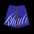 Rhude Knit Script Short Blue