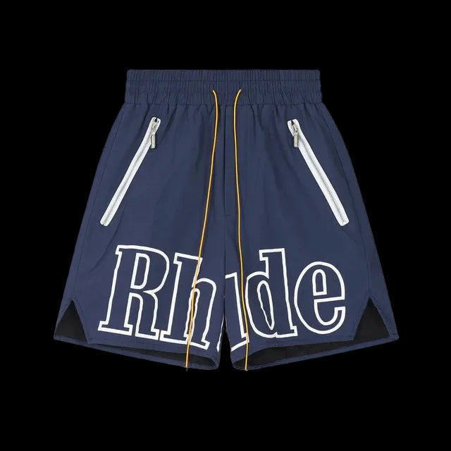 Rhude Logo Short Blue