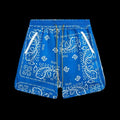 Rhude Logo Bandana Short Blue