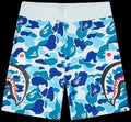 A BATHING APE® ABC Camo Side Shark Sweat Shorts Blue A BATHING APE®