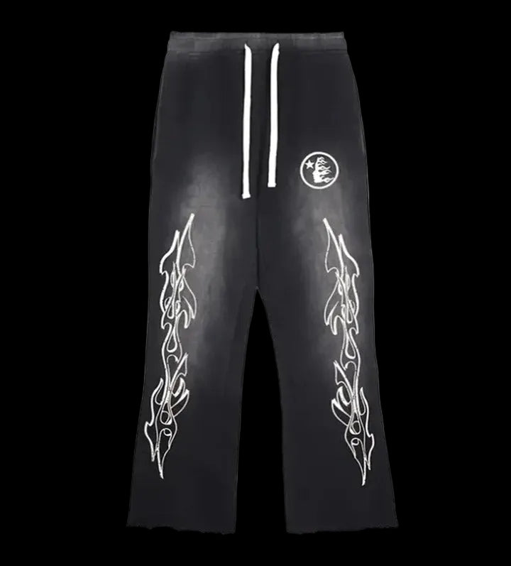 Hellstar Racer Flare Sweatpants Black Hellstar