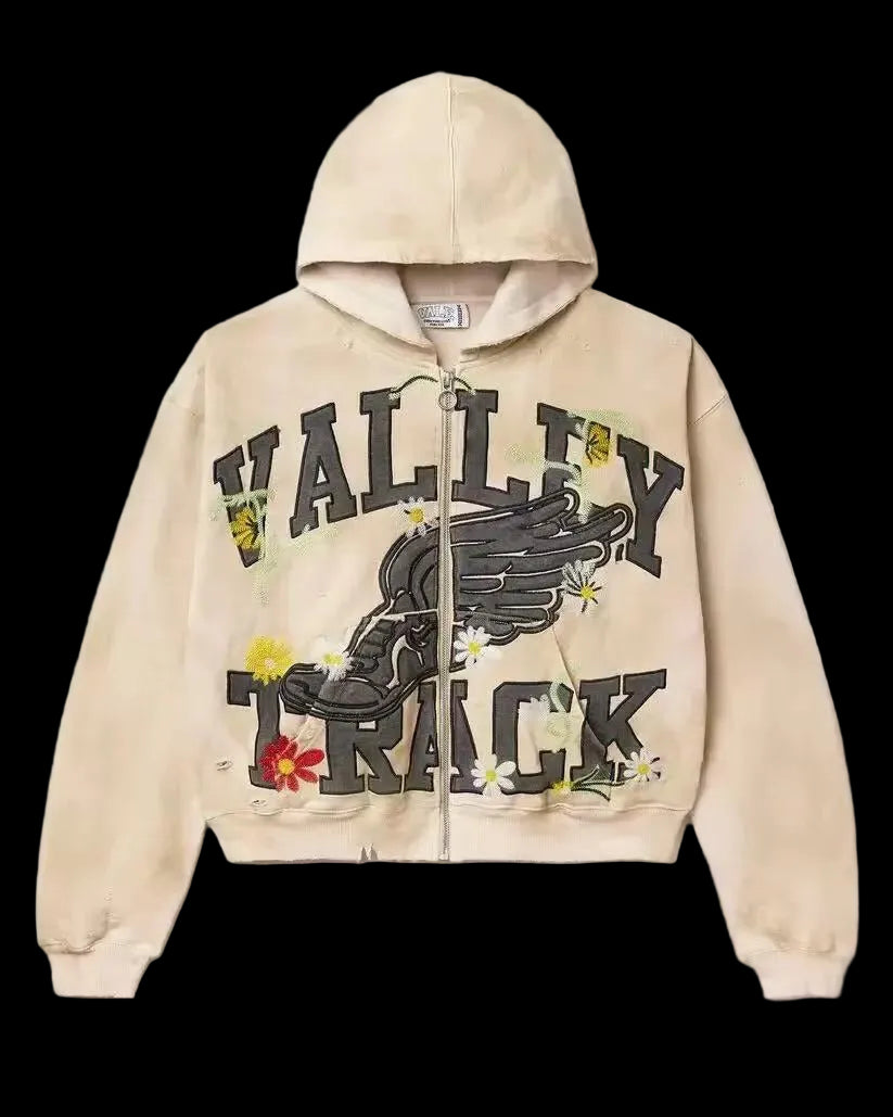 Vale Forever Track Bone Garden Zip Up Cream