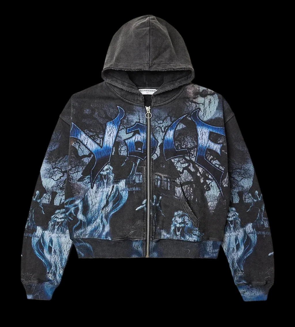 Vale Forever Casper Zip Up Hoodie Black