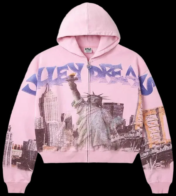 Vale Forever NYC Zip Up Neon/Pink