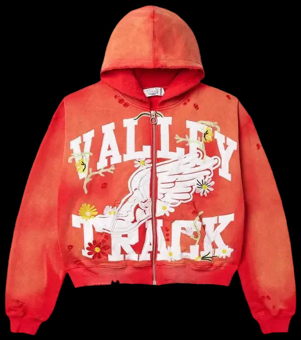 Vale Forever Garden Zip Up Hoodie Red