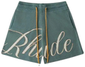 Rhude Script Logo Knit Short Ivory/Sage