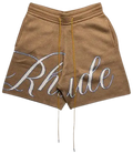 Rhude Script Logo Knit Short Ivory/Tan