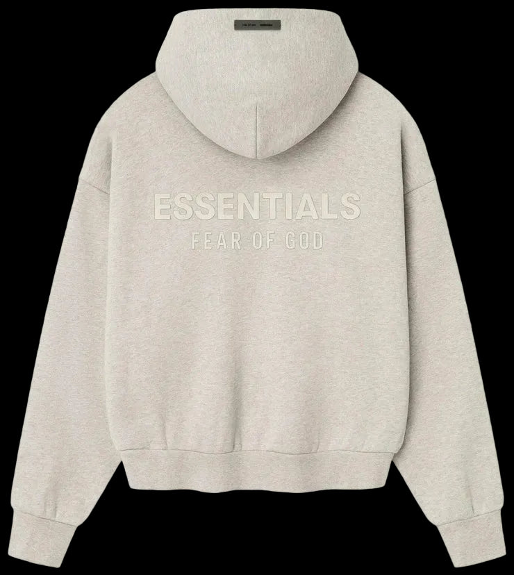 Fear of God Essentials Classic Fleece Hoodie Heather Stone