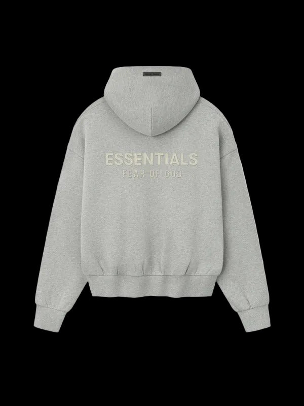 Fear of God Essentials Classic Fleece Hoodie Concrete Heather