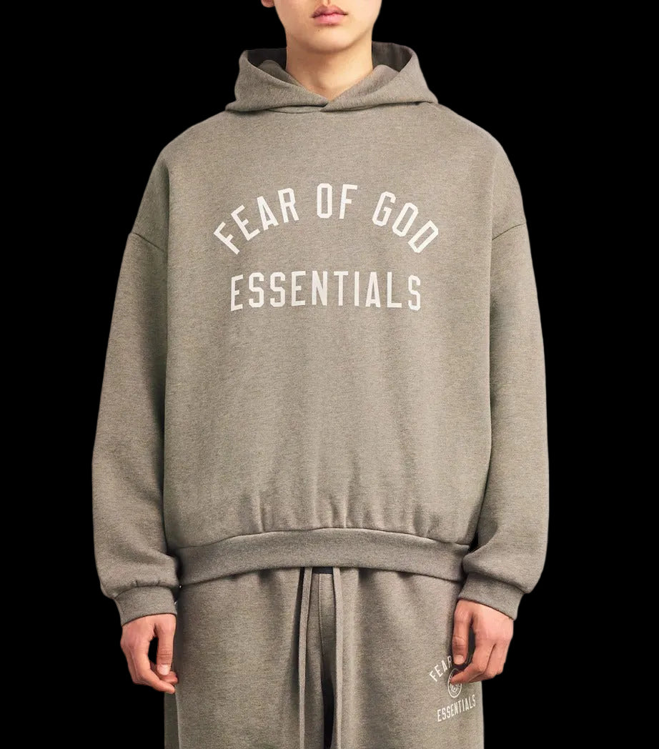 Fear of God Essentials Fleece Hoodie Heather Gray (FW24)