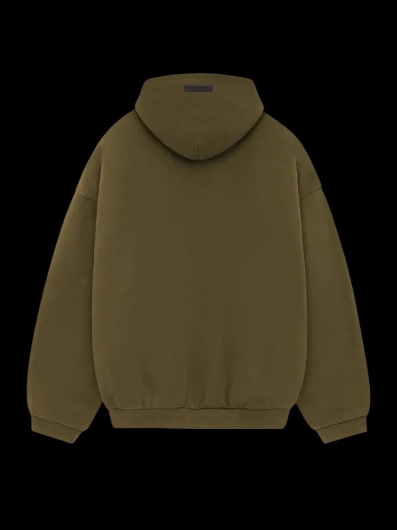 Fear of God Essentials Fleece Hoodie Olive