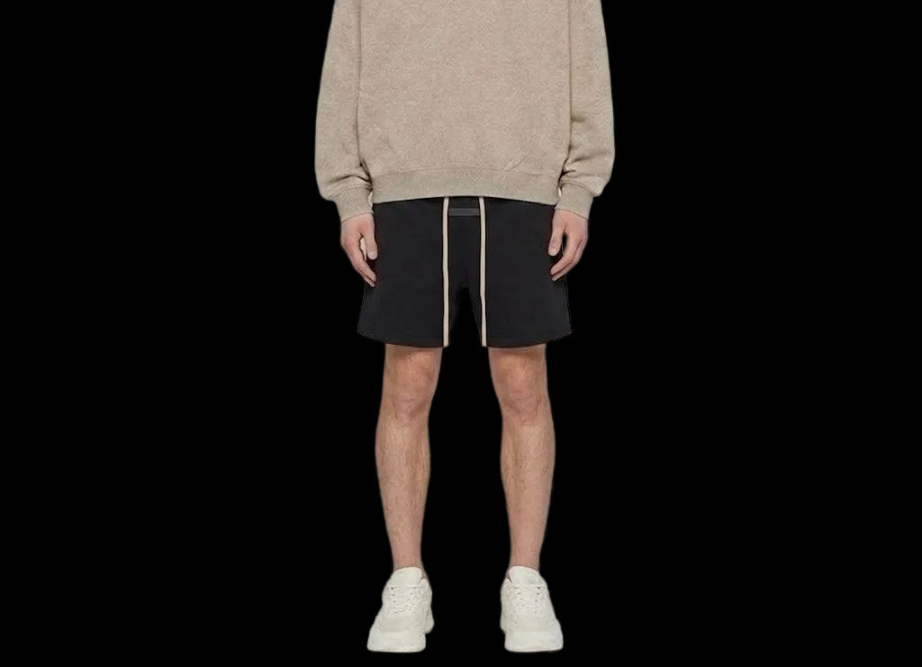 Fear of God Essentials Heavy Fleece Soccer Short Black