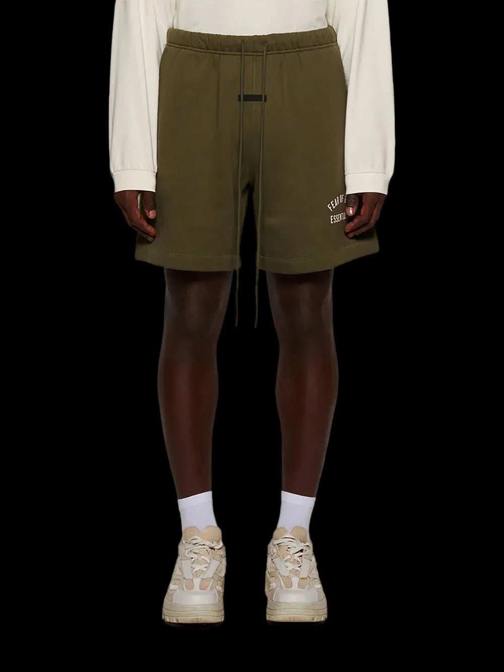 Fear of God Essentials Fleece Soccer Short Military