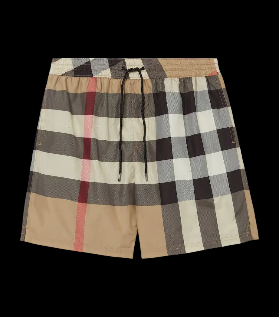 Burberry Check Swim Shorts Archive Beige
