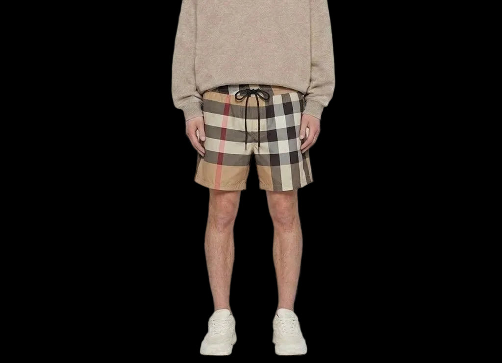 Burberry Check Swim Shorts Archive Beige
