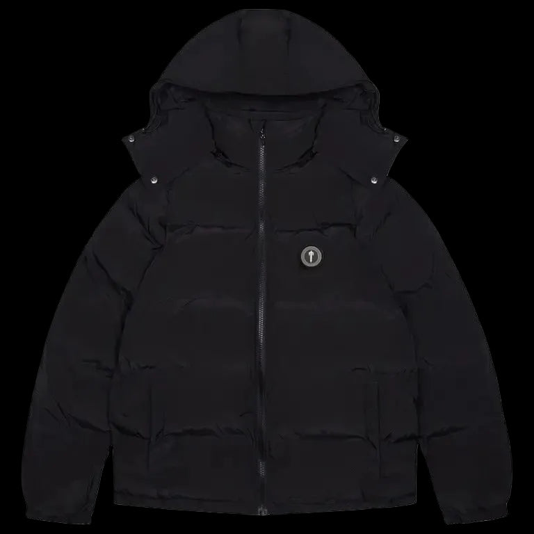 Trapstar Parachute Puffer Jacket Black Red
