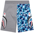 A BATHING APE® ABC Camo Side Shark Sweatshorts Blue/Grey A BATHING APE®