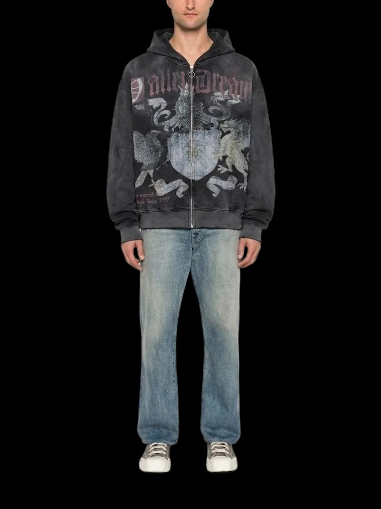 Vale Forever Crest Zip Up Black