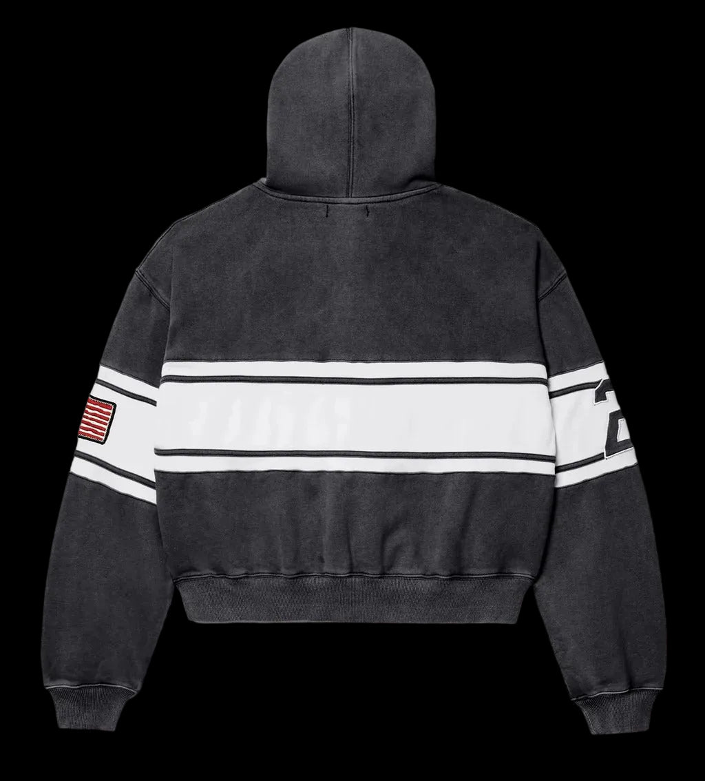 Vale Forever Cursive Zip Up Black