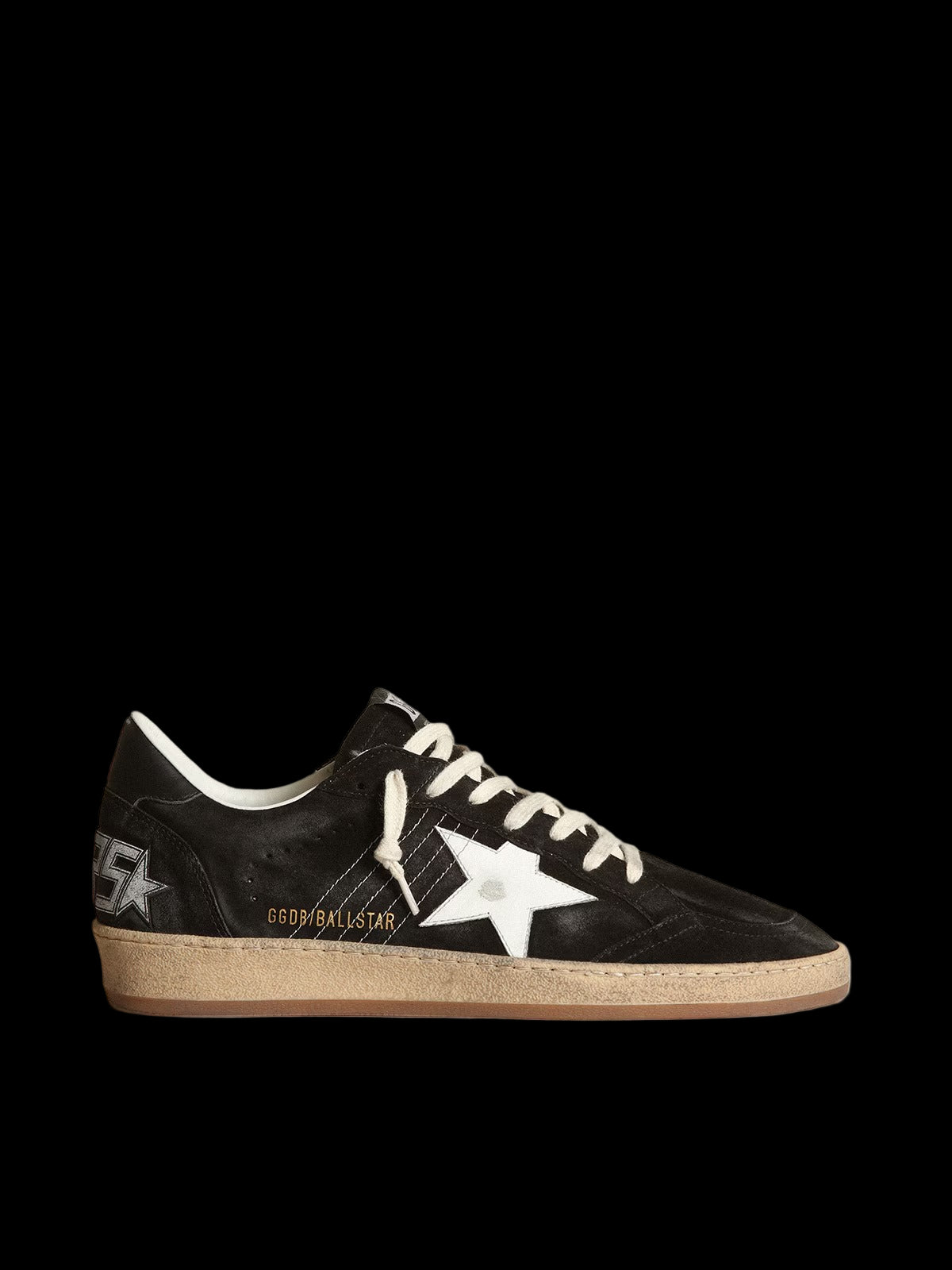 Ball Star black suede with white leather star