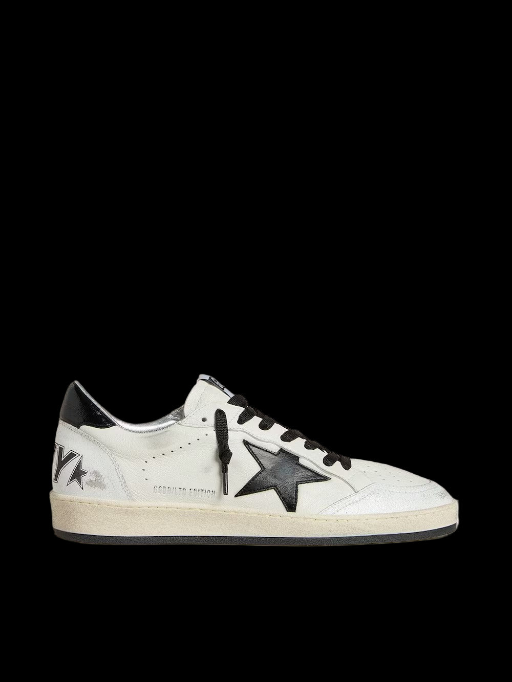 Ball Star Wishes nappa with black naplak star heel tab