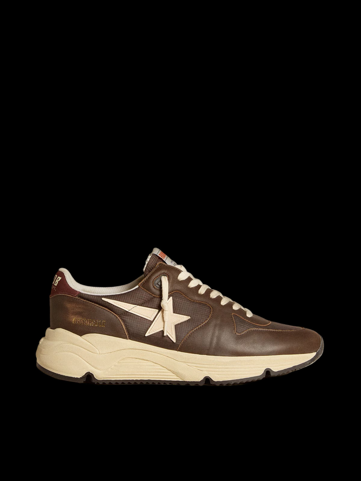Running Sole nylon and leather with TPU star nubuck heel tab