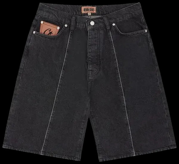 Corteiz C-Star Denim Shorts Black