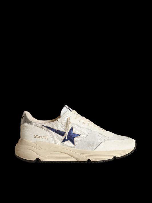 Golden Goose Running Sole White Blue