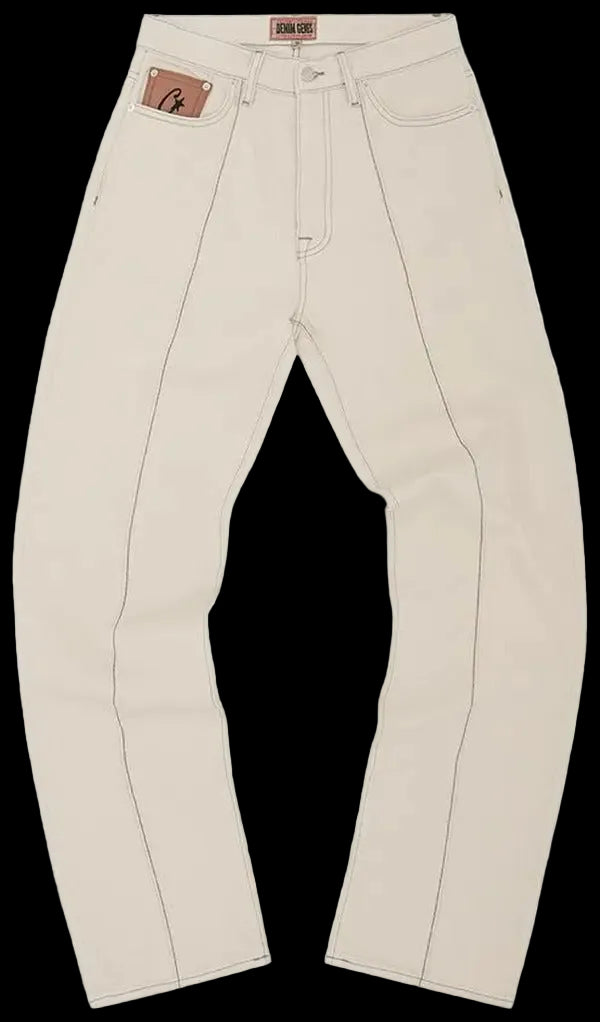 Corteiz C-Star Denim Jeans Natural