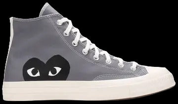 Comme des Garçons PLAY x Converse Chuck 70 High Steel Gray - VESTRA