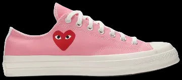 Converse Comme des Garçons PLAY x Chuck 70 Low Bright Pink