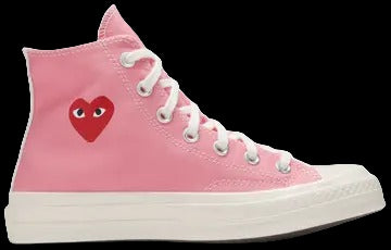 Comme des Garçons PLAY x Converse Chuck 70 High Bright Pink