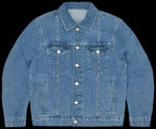 Corteiz C-Star Stitch-Down Denim Jacket Blue