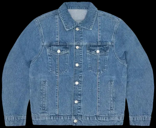 Corteiz C-Star Stitch-Down Denim Jacket Blue