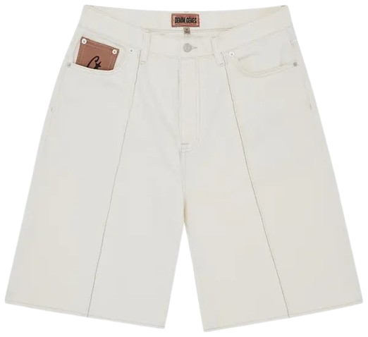 Corteiz C-Star Denim Shorts Natural